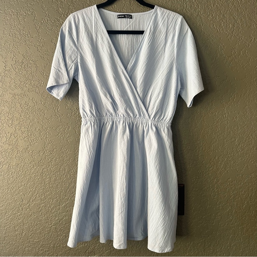 Baby blue dress
